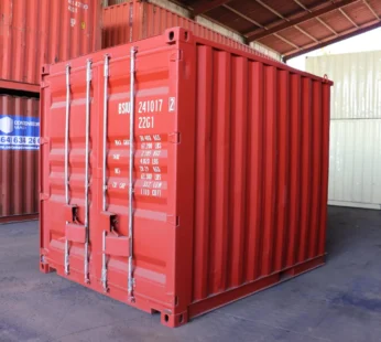 CONTAINER NOU ROȘU DE 10 PICIOARE